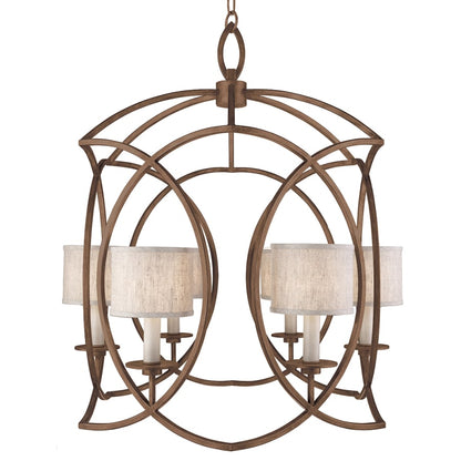 Fine Art Handcrafted Lighting Cienfuegos 6 Light 30-1/2" Wide Chandelier with Fabric Shades