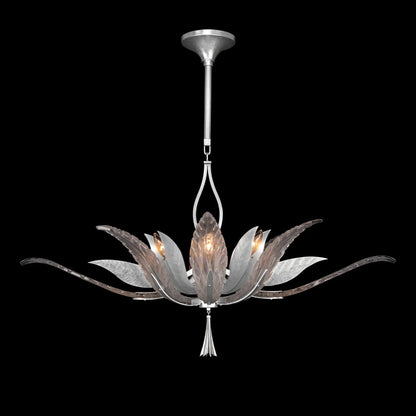 Fine Art Handcrafted Lighting Plume 8 Light 40" Wide Crystal Chandelier