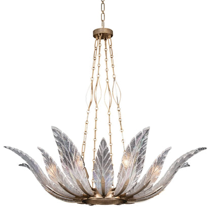 Fine Art Handcrafted Lighting Plume 8 Light 39" Wide Crystal Chandelier