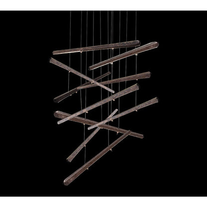 Fine Art Handcrafted Lighting Elevate 3 Light 23" Wide LED Abstract Multi Light Pendant