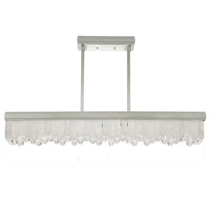 Fine Art Handcrafted Lighting Lior 48" Wide LED Crystal Linear Chandelier