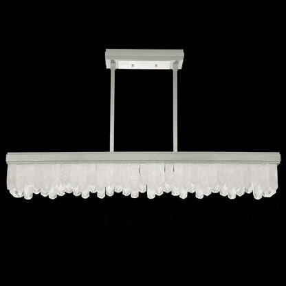 Fine Art Handcrafted Lighting Lior 48" Wide LED Crystal Linear Chandelier