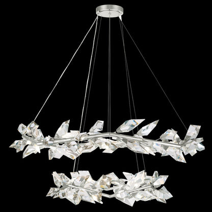 Fine Art Handcrafted Lighting Foret 20 Light 55" Wide Crystal Chandelier