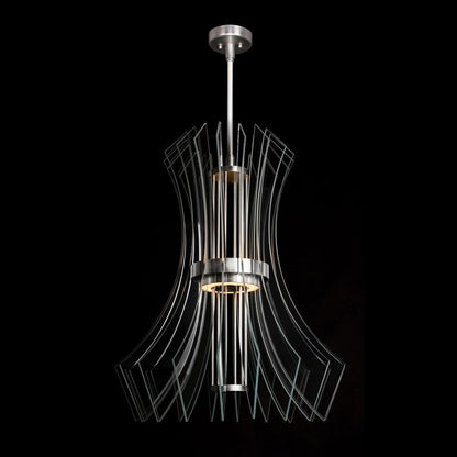 Fine Art Handcrafted Lighting Newton 28" Wide LED Crystal Chandelier