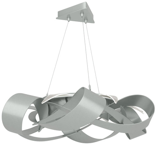Flux Large LED Pendant - Vintage Platinum Finish - Standard Height