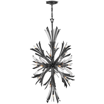Fredrick Ramond Vida 19 Light 24" Wide Crystal Abstract Chandelier