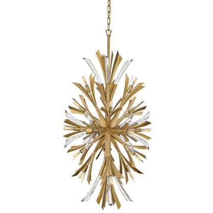 Fredrick Ramond Vida 19 Light 24" Wide Crystal Abstract Chandelier