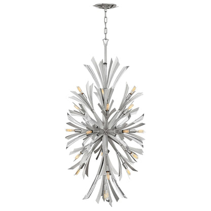 Fredrick Ramond Vida 19 Light 24" Wide Crystal Abstract Chandelier