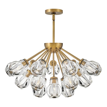 Fredrick Ramond Elise 19 Light 27" Wide Abstract Pendant