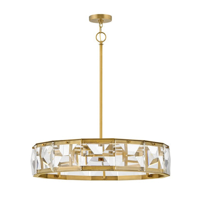 Fredrick Ramond Jolie 30" Wide LED Crystal Drum Chandelier