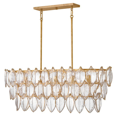 Fredrick Ramond Amira 5 Light 45" Wide Linear Chandelier