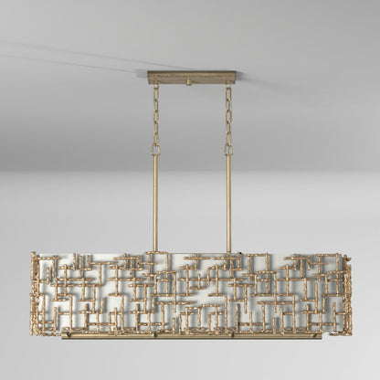 Fredrick Ramond Farrah 8 Light 48" Wide Linear Chandelier