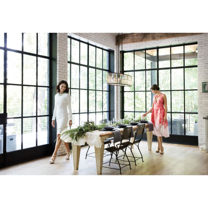 Fredrick Ramond 6 Light Chandelier From the Gemma Collection