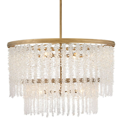 Fredrick Ramond Rubina 12 Light 30" Wide Crystal Waterfall Chandelier