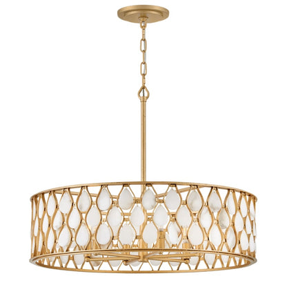 Fredrick Ramond Estie 6 Light 28" Wide Drum Chandelier
