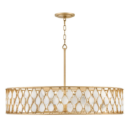 Fredrick Ramond Estie 8 Light 38" Wide Drum Chandelier
