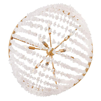 Fredrick Ramond Myra 9 Light 35" Wide Crystal Pendant