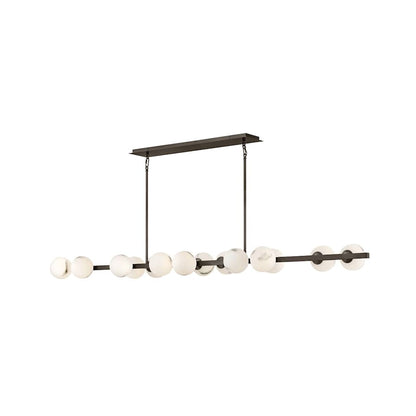 Fredrick Ramond Selene 14 Light 74" Wide Linear Chandelier
