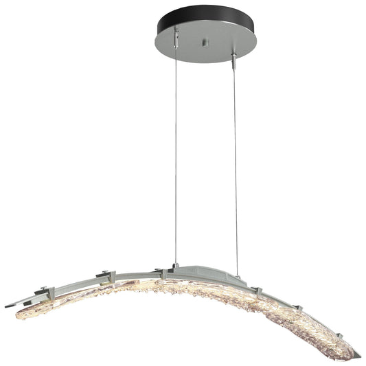 Glissade 43.5"W Vintage Platinum Large Standard LED Pendant w/ Clear S