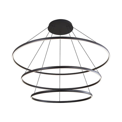 Golden Lighting Veritas 71" Wide Ring Chandelier