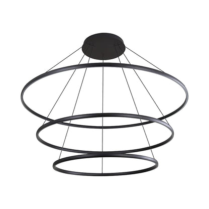 Golden Lighting Veritas 71" Wide Ring Chandelier