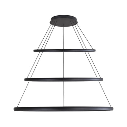 Golden Lighting Veritas 71" Wide Ring Chandelier