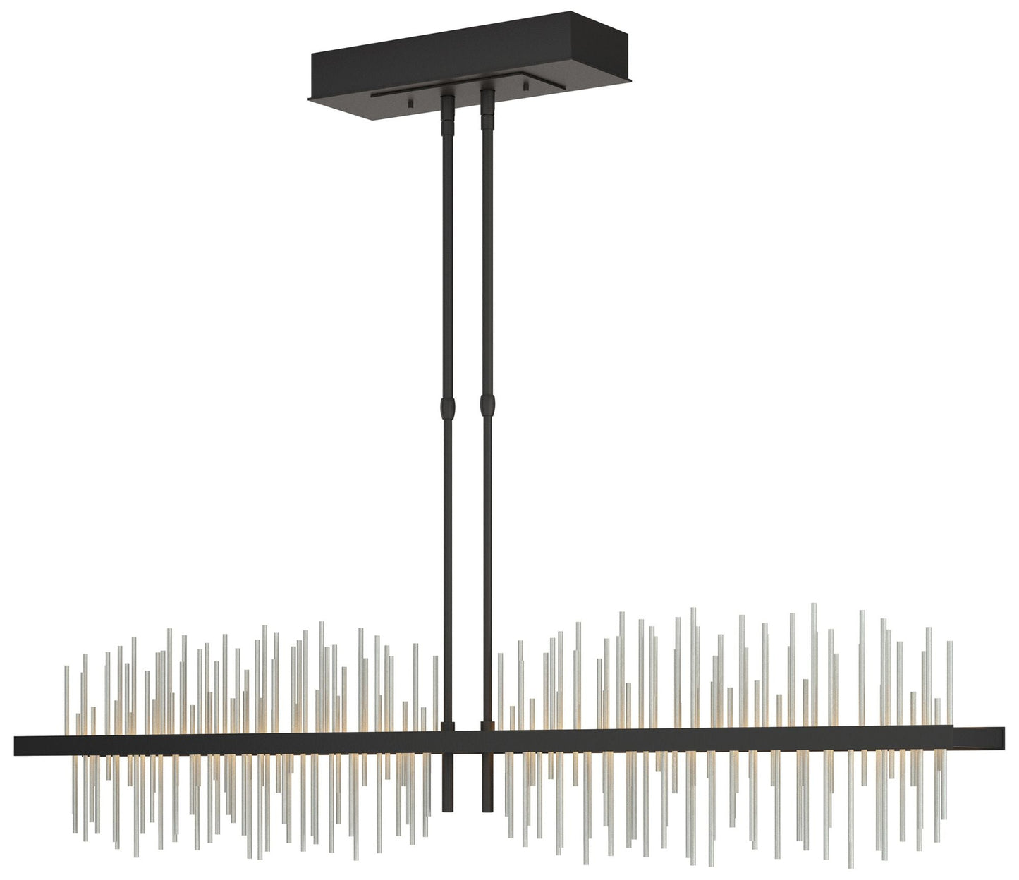 Gossamer 51.9" Wide Large Black And Vintage Platinum LED Pendant