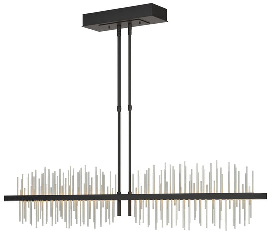 Gossamer 51.9" Wide Large Black And Vintage Platinum LED Pendant