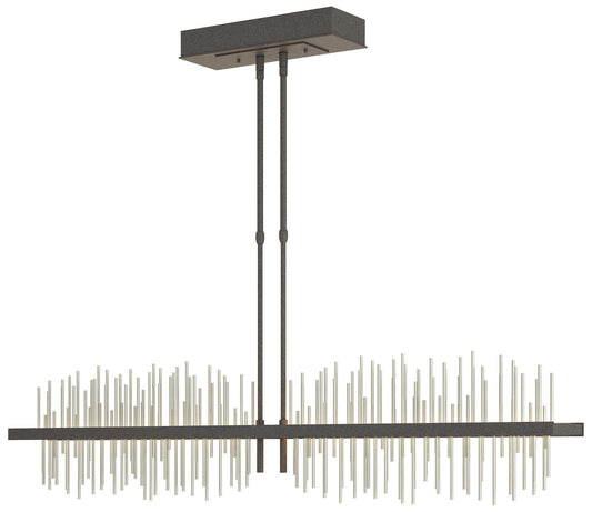 Gossamer 51.9" Wide Large Natural Iron And Sterlings LED Pendant