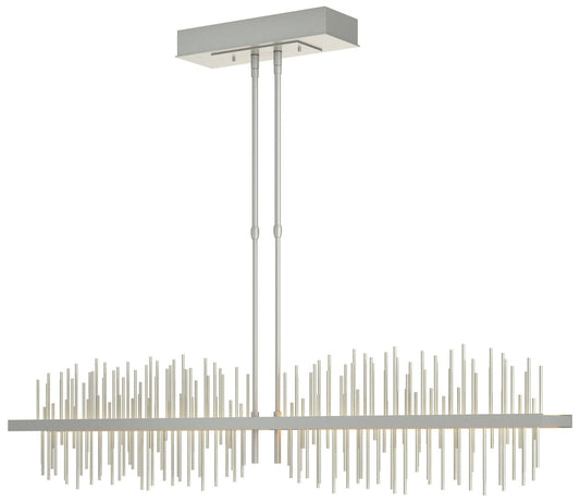 Gossamer 51.9" Wide Large Vintage Platinum And Sterlings LED Pendant