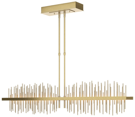 Gossamer Large LED Pendant - Modern Brass - Gold