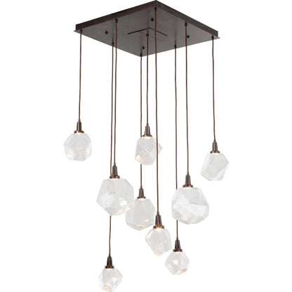 Hammerton Studio Gem 30" Wide 9 Light Hand Blown Glass LED Pendant