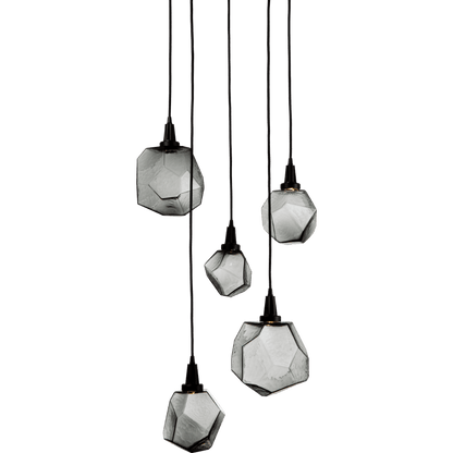 Hammerton Studio Gem 22" Wide 5 Light Hand Blown Glass LED Pendant