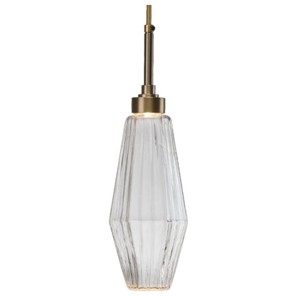 Hammerton Studio Aalto 67" Wide Artisan Crafted Geometric Optic Glass 10 Light Linear Chandelier