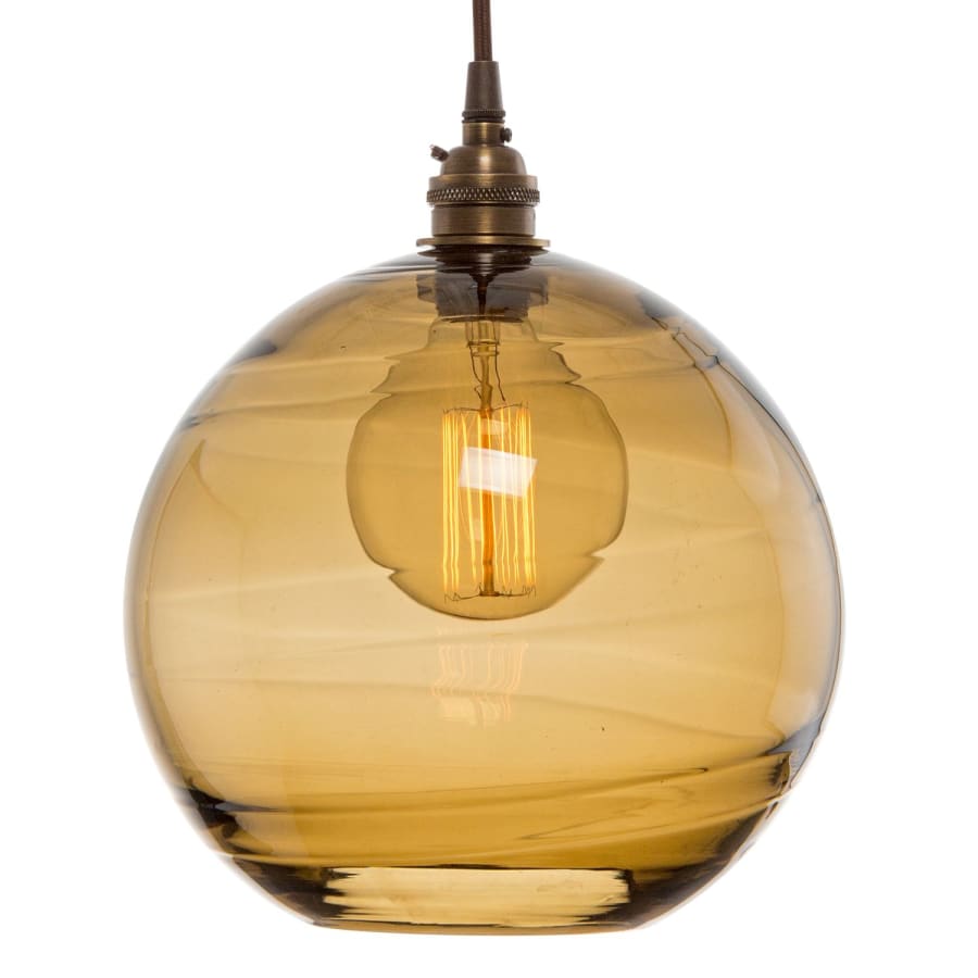 Hammerton Studio Terra 41" Wide Artisan Crafted Optic Glass 5 Light Linear Pendant
