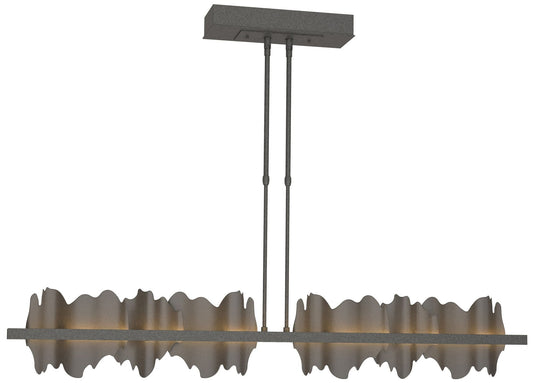 Hildene 51.9" Natural Iron & Dark Smoke Long LED Pendant