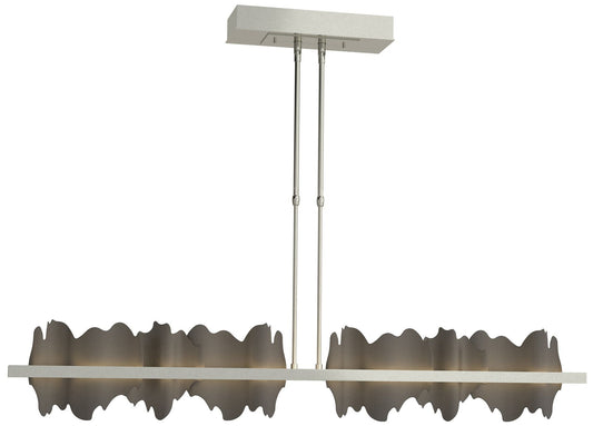 Hildene 51.9" Sterling & Dark Smoke Short LED Pendant