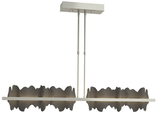 Hildene 51.9" Sterling & Natural Iron Short LED Pendant