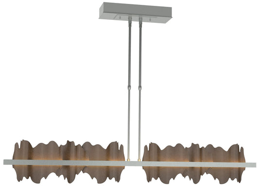 Hildene 51.9" Vintage Platinum & Bronze Short LED Pendant