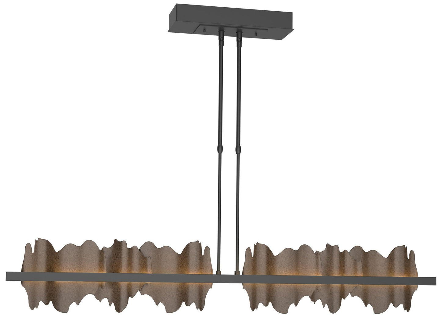 Hildene 51.9" Wide Large Black And Bronze LED Pendant