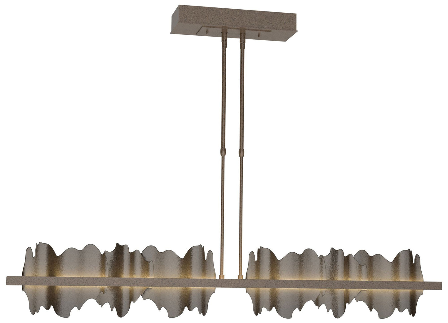 Hildene 51.9" Wide Large Bronze And Oil Rubbed Bronze LED Pendant