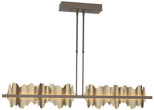 Hildene 51.9" Wide Large Bronze And Soft Gold LED Pendant