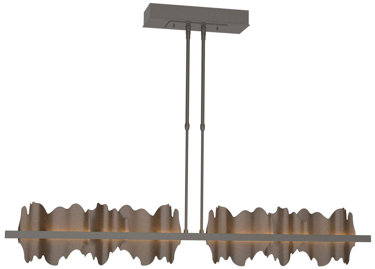 Hildene 51.9" Wide Large Dark Smoke And Bronze LED Pendant