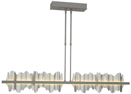 Hildene 51.9" Wide Large Natural Iron And Vintage Platinum LED Pendant
