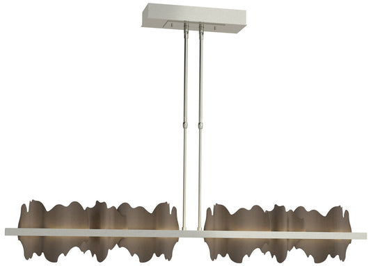 Hildene 51.9" Wide Large Sterling And Bronze LED Pendant