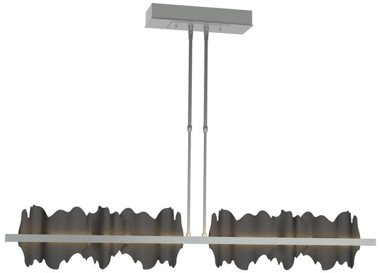 Hildene 51.9" Wide Large Vintage Platinum And Black LED Pendant