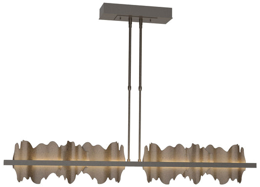 Hildene 51.9"W Bronze Accented Large Oil Rubbed Bronze Standard LED Pe