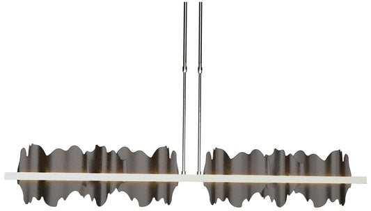 Hildene 51.9"W Oil Rubbed Bronze Accented Sterling Short Height LED Pe