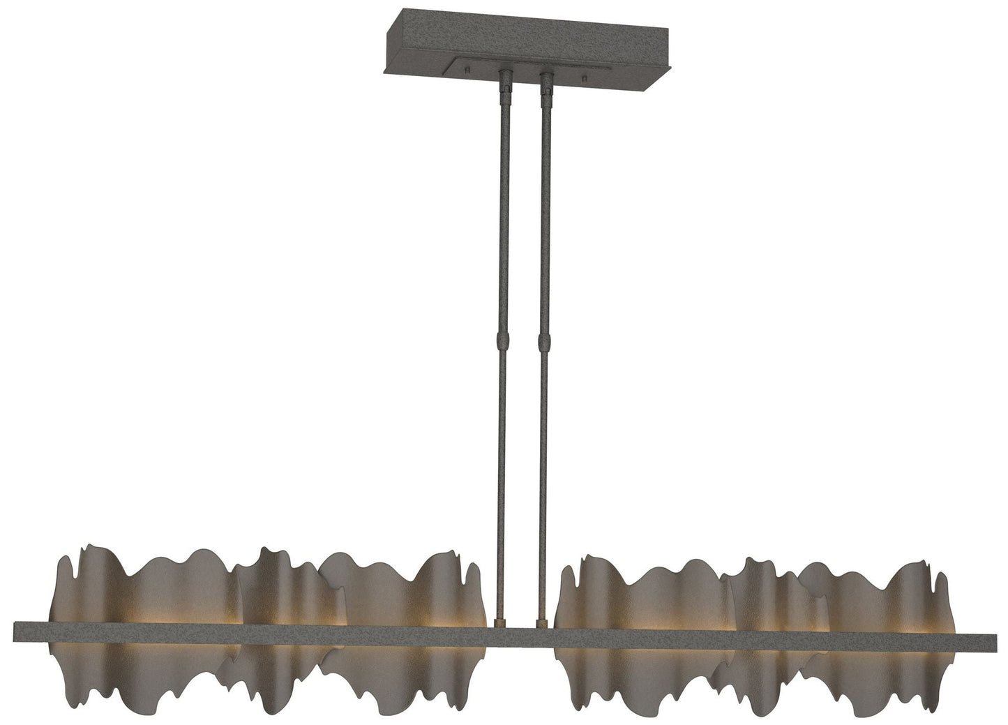 Hildene Large LED Pendant - Iron - Dark Smoke