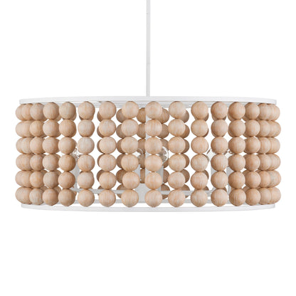 Holcroft 32 1/4"W Sugar White and Sandstone Pendant Light